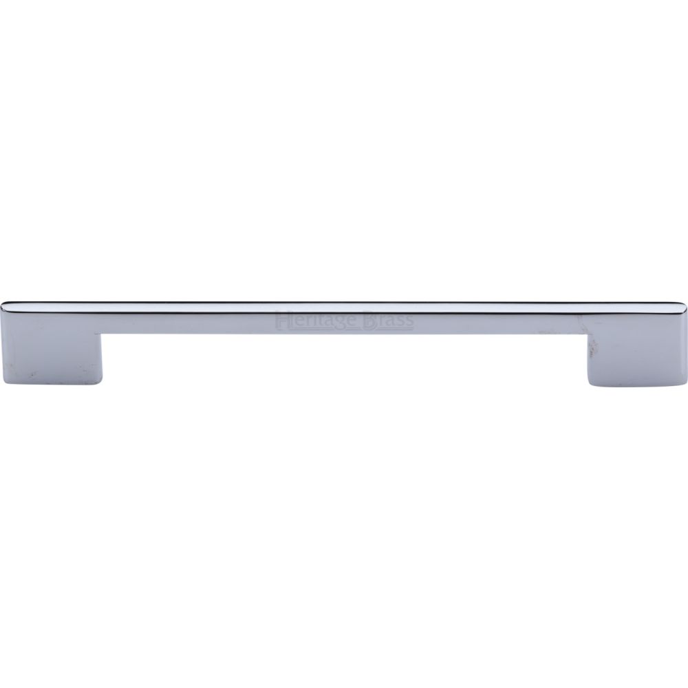 High quality image of Heritage Brass - Cabinet Pull Slim Metro Design 192mm CTC Polished Chrome Finish | Sku. c3681-192-pc | Trade Door Handles, Kendal.