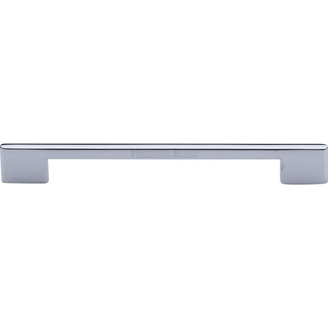 High quality image of Heritage Brass - Cabinet Pull Slim Metro Design 192mm CTC Polished Chrome Finish | Sku. c3681-192-pc | Trade Door Handles, Kendal.