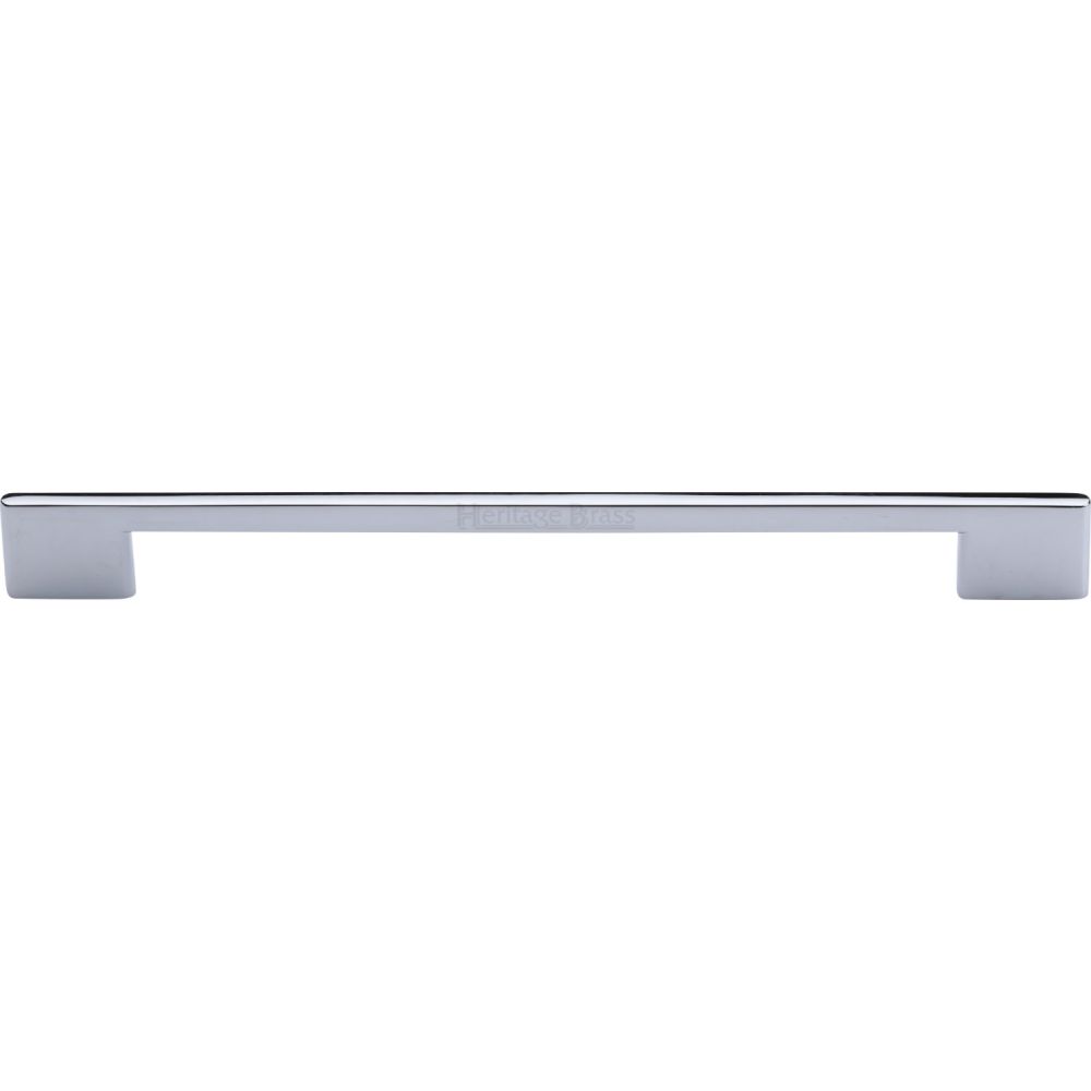 High quality image of Heritage Brass - Cabinet Pull Slim Metro Design 256mm CTC Polished Chrome Finish | Sku. c3681-256-pc | Trade Door Handles, Kendal.