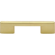 This is an image of a Heritage Brass - Cabinet Pull Slim Metro Design 96mm CTC Polished Brass Finish, c3681-96-pb that is available to order from Trade Door Handles in Kendal.