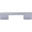 This is an image of a Heritage Brass - Cabinet Pull Slim Metro Design 96mm CTC Polished Chrome Finish, c3681-96-pc that is available to order from Trade Door Handles in Kendal.