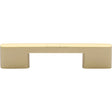 This is an image of a Heritage Brass - Cabinet Pull Slim Metro Design 96mm CTC Satin Brass Finish, c3681-96-sb that is available to order from Trade Door Handles in Kendal.