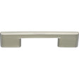 This is an image of a Heritage Brass - Cabinet Pull Slim Metro Design 96mm CTC Satin Nickel Finish, c3681-96-sn that is available to order from Trade Door Handles in Kendal.