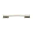 This is an image of a Heritage Brass - Cabinet Pull Bridge Design 128&160mm CTC Satin Nickel Finish, c3684-128-160sn that is available to order from Trade Door Handles in Kendal.