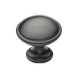 This is an image of a Heritage Brass - Cabinet Knob Domed Design 32mm Matt Bronze Finish, c3950-32-mb that is available to order from Trade Door Handles in Kendal.