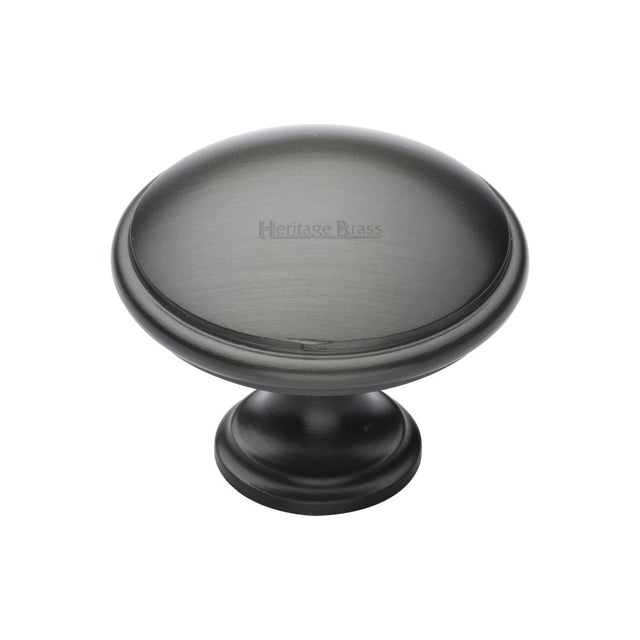This is a image of a Heritage Brass - Cabinet Knob Domed Design 38mm Matt Bronze Finish that is available to order from Trade Door Handles in Kendal