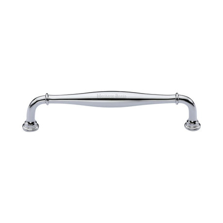 This is an image of a Heritage Brass - Cabinet Pull Henley Traditional Design 152mm CTC Polished Chrome Fi, c3960-152-pc that is available to order from Trade Door Handles in Kendal.