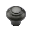 This is an image of a Heritage Brass - Cabinet Knob Round Bead Design 32mm Matt Bronze Finish, c3985-32-mb that is available to order from Trade Door Handles in Kendal.