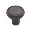 This is an image of a Heritage Brass - Cabinet Knob Round Edge Design 32mm Matt Black Finish, c3990-32-bkmt that is available to order from Trade Door Handles in Kendal.