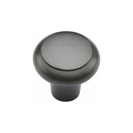 This is an image of a Heritage Brass - Cabinet Knob Round Edge Design 32mm Matt Bronze Finish, c3990-32-mb that is available to order from Trade Door Handles in Kendal.