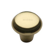 This is an image of a Heritage Brass - Cabinet Knob Round Edge Design 38mm Polished Brass Finish, c3990-38-pb that is available to order from Trade Door Handles in Kendal.