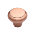 This is an image of a Heritage Brass - Cabinet Knob Round Edge Design 38mm Satin Rose Gold Finish, c3990-38-srg that is available to order from Trade Door Handles in Kendal.