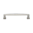 This is an image of a Heritage Brass - Cabinet Pull Vintage Design 152mm CTC Polished Nickel Finish, c4384-152-pnf that is available to order from Trade Door Handles in Kendal.