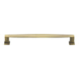 This is an image of a Heritage Brass - Cabinet Pull Vintage Design 203mm CTC Antique Brass Finish, c4384-203-at that is available to order from Trade Door Handles in Kendal.