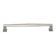 This is an image of a Heritage Brass - Cabinet Pull Vintage Design 203mm CTC Polished Nickel Finish, c4384-203-pnf that is available to order from Trade Door Handles in Kendal.