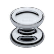 This is an image of a Heritage Brass - Cabinet Knob Surrey Design 38mm Polished Chrome Finish, c4386-38-pc that is available to order from Trade Door Handles in Kendal.