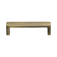 This is an image of a Heritage Brass - Cabinet Pull Wide Metro Design 101mm CTC Antique Brass Finish, c4520-101-at that is available to order from Trade Door Handles in Kendal.