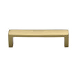 This is an image of a Heritage Brass - Cabinet Pull Wide Metro Design 101mm CTC Polished Brass Finish, c4520-101-pb that is available to order from Trade Door Handles in Kendal.