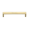 This is an image of a Heritage Brass - Cabinet Pull Wide Metro Design 160mm CTC Polished Brass Finish, c4520-160-pb that is available to order from Trade Door Handles in Kendal.