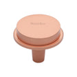 This is an image of a Heritage Brass - Flat Round Knob Design 38 mm Satin Rose Gold finish, c4592-38-srg that is available to order from Trade Door Handles in Kendal.