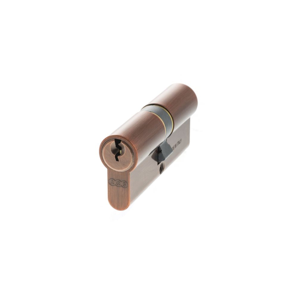 This is an image of AGB Euro Profile 5 Pin Double Cylinder 35-35mm (70mm) - Copper available to order from Trade Door Handles.