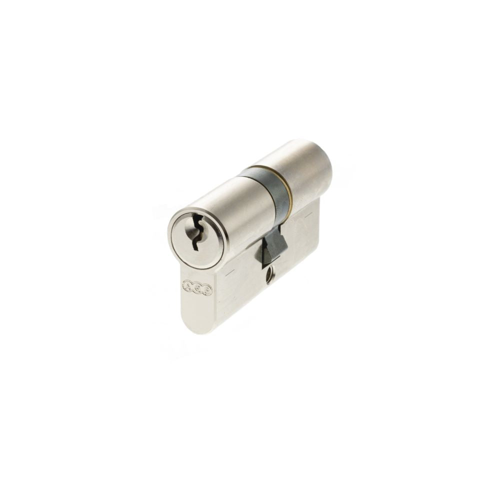 High quality image of AGB Euro Profile 5 Pin Double Cylinder 30-30mm (60mm) - Polished Nickel | Sku. c603062525 | available to order from Trade Door Handles in Kendal.