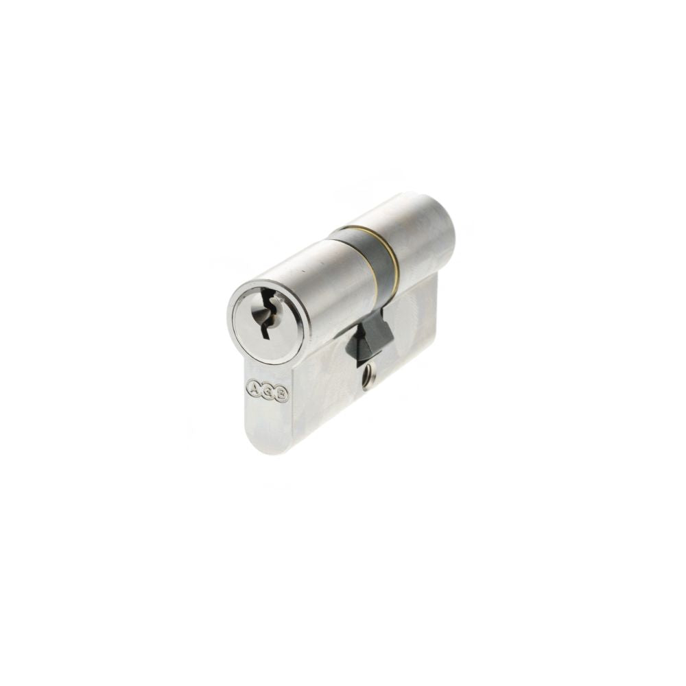 High quality image of AGB Euro Profile 5 Pin Double Cylinder Keyed Alike 30-30mm (60mm) - Polished Chr | Sku. c603302525ka | available to order from Trade Door Handles in Kendal.
