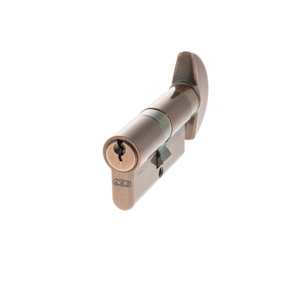 High quality image of AGB Euro Profile 5 Pin Cylinder Key to Turn 30-30mm (60mm) - Copper | Sku. c620022525 available to order from Trade Door Handles in Kendal.