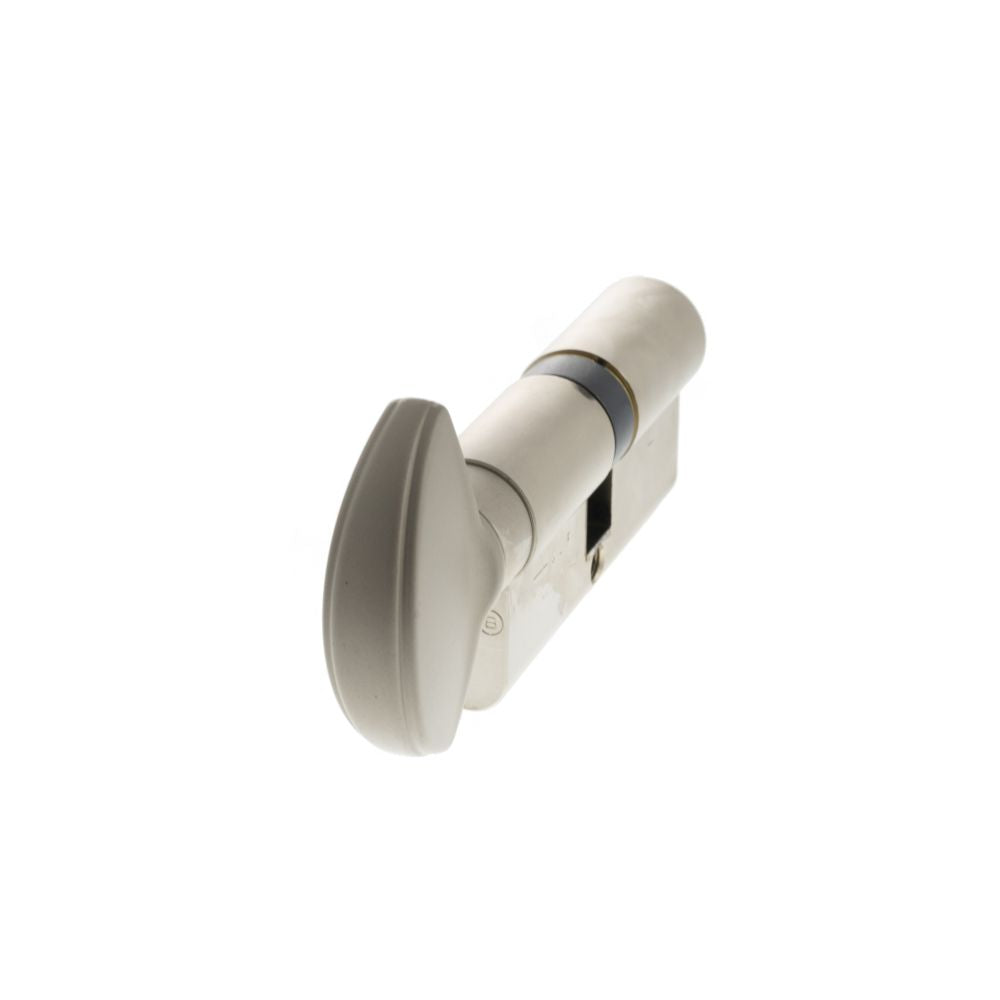 High quality image of AGB Euro Profile 5 Pin Cylinder Key to Turn 35-35mm (70mm) - Polished Nickel | Sku. c620063030 available to order from Trade Door Handles in Kendal.