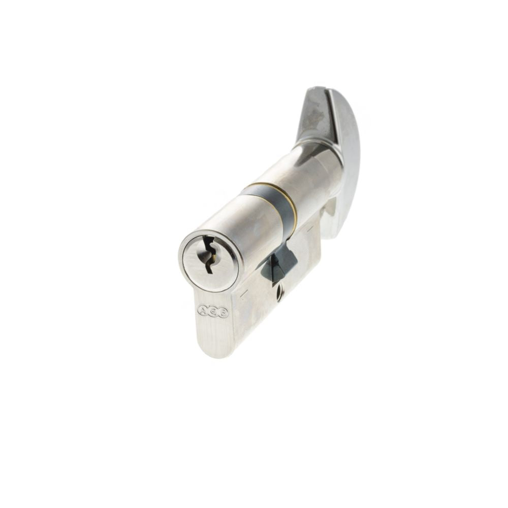 High quality image of AGB Euro Profile 5 Pin Cylinder Key to Turn 30-30mm (60mm) - Polished Chrome | Sku. c620302525 | available to order from Trade Door Handles in Kendal.