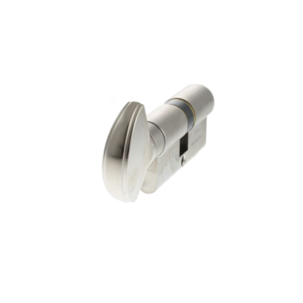 High quality image of AGB Euro Profile 5 Pin Cylinder Key to Turn 30-30mm (60mm) - Satin Chrome | Sku. c620322525 available to order from Trade Door Handles in Kendal.