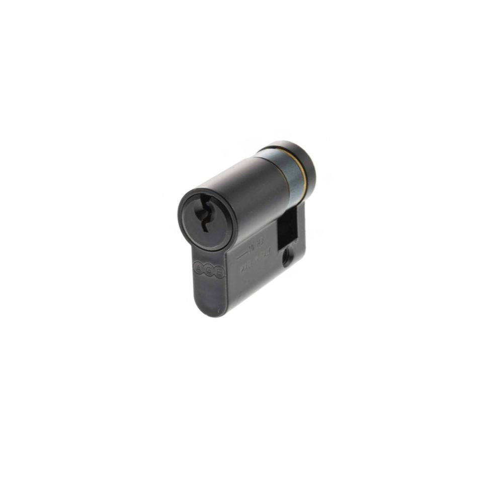 High quality image of AGB Euro Profile 5 Pin Single Cylinder 30-10mm (40mm) - Matt Black | Sku. c630840525 available to order from Trade Door Handles in Kendal.