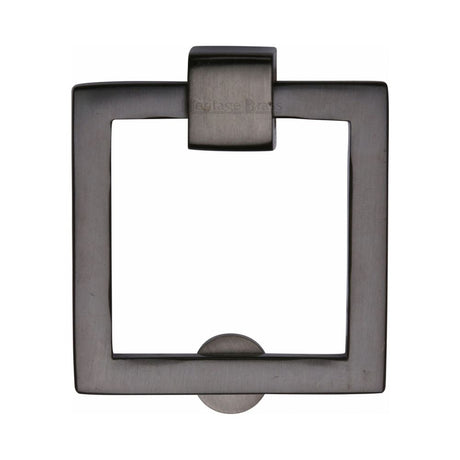 This is an image of a Heritage Brass - Square Drop Pull Matt Bronze Finish, c6311-mb that is available to order from Trade Door Handles in Kendal.