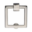 This is an image of a Heritage Brass - Square Drop Pull Polished Nickel Finish, c6311-pnf that is available to order from Trade Door Handles in Kendal.