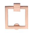 This is an image of a Heritage Brass - Square Drop Pull Satin Rose Gold finish, c6311-srg that is available to order from Trade Door Handles in Kendal.