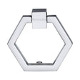 This is an image of a Heritage Brass - Cabinet Drop Pull Hexagon Design 51mm Polished Chrome Finish, c6334-pc that is available to order from Trade Door Handles in Kendal.