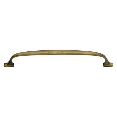 This is an image of a Heritage Brass - Cabinet Pull Durham Design 203mm CTC Antique Brass Finish, c7213-203-at that is available to order from Trade Door Handles in Kendal.