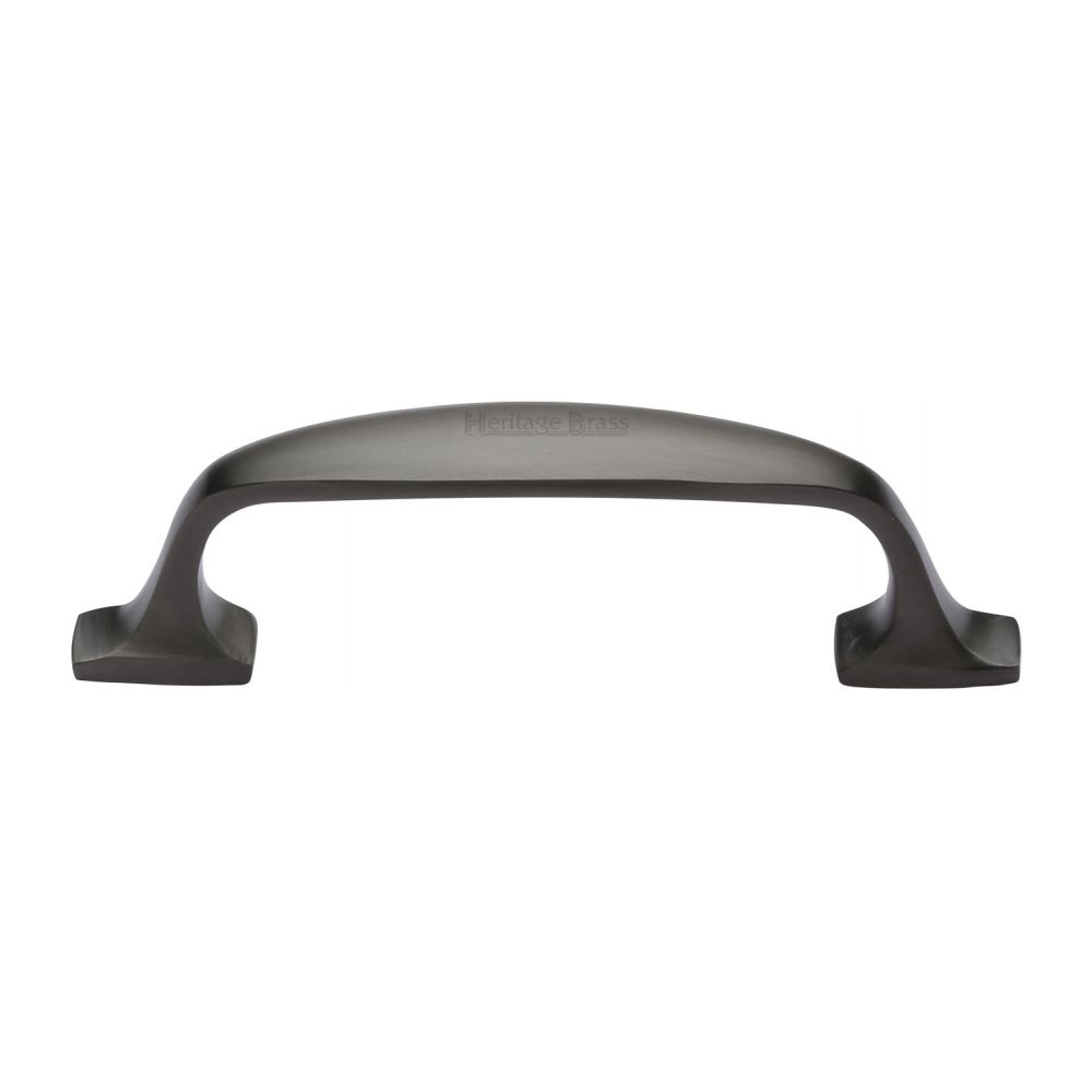 This is an image of a Heritage Brass - Cabinet Pull Durham Design 76mm CTC Matt Bronze Finish, c7213-76-mb that is available to order from Trade Door Handles in Kendal.