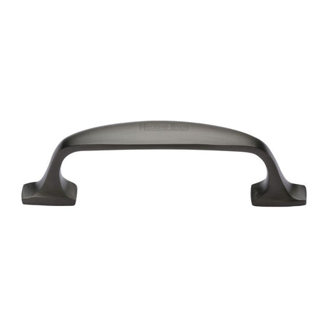 This is an image of a Heritage Brass - Cabinet Pull Durham Design 76mm CTC Matt Bronze Finish, c7213-76-mb that is available to order from Trade Door Handles in Kendal.