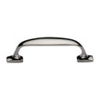 This is an image of a Heritage Brass - Cabinet Pull Durham Design 76mm CTC Polished Nickel Finish, c7213-76-pnf that is available to order from Trade Door Handles in Kendal.