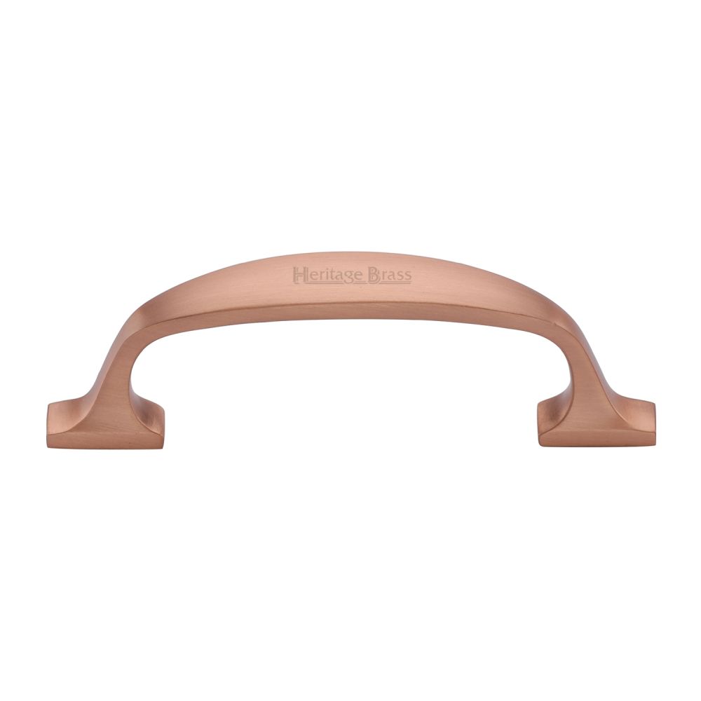 High quality image of Heritage Brass - Cabinet Pull Durham Design 76mm CTC Satin Rose Gold Finish | Sku. c7213-76-srg | Trade Door Handles, Kendal.