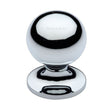 This is an image of a Heritage Brass - Cabinet Knob Ball Design 32mm Polished Chrome Finish, c8321-32-pc that is available to order from Trade Door Handles in Kendal.