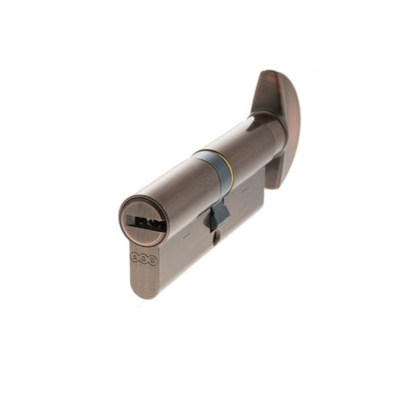 This is an image of AGB Euro Profile 15 Pin Cylinder Key to Turn 40-40mm (80mm) - Copper available to order from Trade Door Handles.
