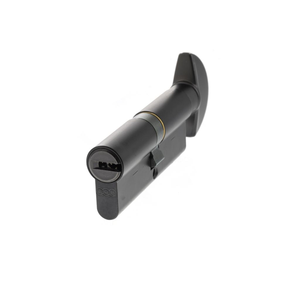 High quality image of AGB Euro Profile 15 Pin Cylinder Key to Turn 40-40mm (80mm) - Matt Black | Sku. ca20843535 | available to order from Trade Door Handles in Kendal.