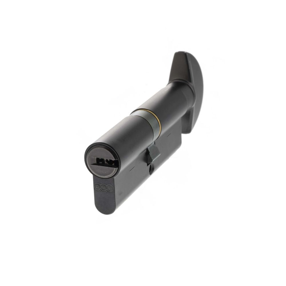 High quality image of AGB Euro Profile 15 Pin Cylinder Key to Turn 40-40mm (80mm) - Matt Black | Sku. ca20843535 available to order from Trade Door Handles in Kendal.