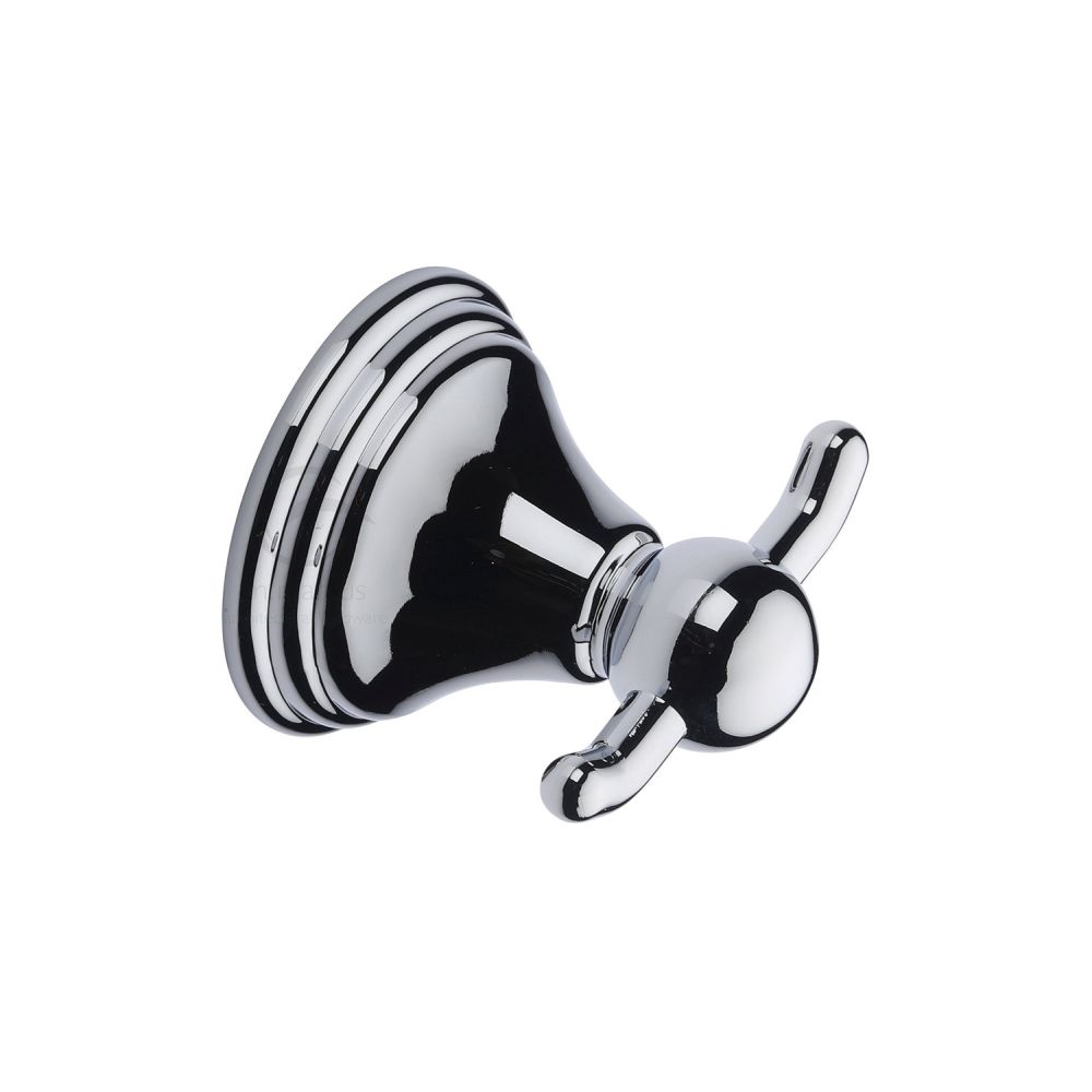 This is an image of a M.Marcus - Double robe hook Polished Chrome Finish, cam-hook-pc that is available to order from Trade Door Handles in Kendal.