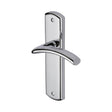 This is an image of a Heritage Brass - Door Handle Lever Latch Centaur Design Polished Chrome Finish, cen1010-pc that is available to order from Trade Door Handles in Kendal.