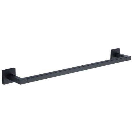 This is an image of a M.Marcus - Singel towel rail 60cm Matt Black Finish, che-towel-60-bl that is available to order from Trade Door Handles in Kendal.