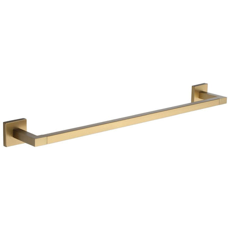 This is an image of a M.Marcus - Singel towel rail 60cm Satin Brass Finish, che-towel-60-sb that is available to order from Trade Door Handles in Kendal.