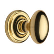 This is an image of a Heritage Brass - Mortice Knob on Rose Chelsea Design Polished Brass Finish, che7373-pb that is available to order from Trade Door Handles in Kendal.